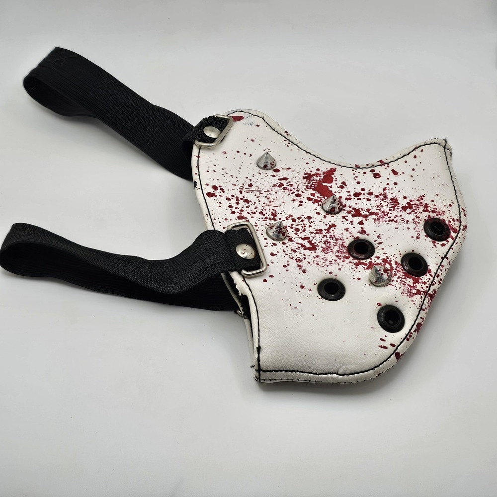 Motorcycle Bloody Spikes White And Red Blood Bicycle Bike Biker Half Face Mask